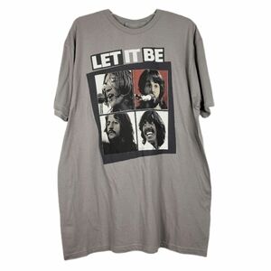 BEATLES Let It Be graphic band tee NWT